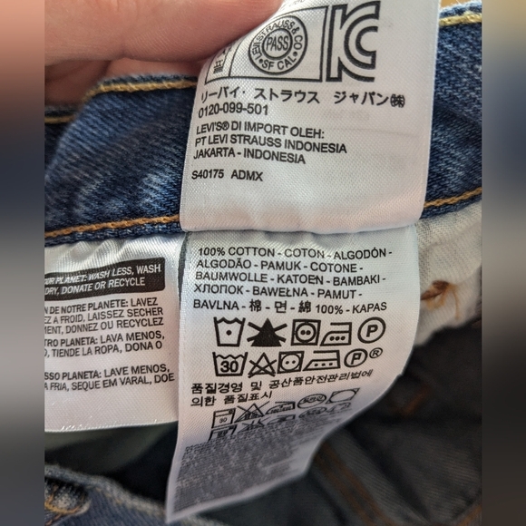 Levi's 501 Men jeans short 100% cotton size 30 in great used condition - Picture 5 of 12